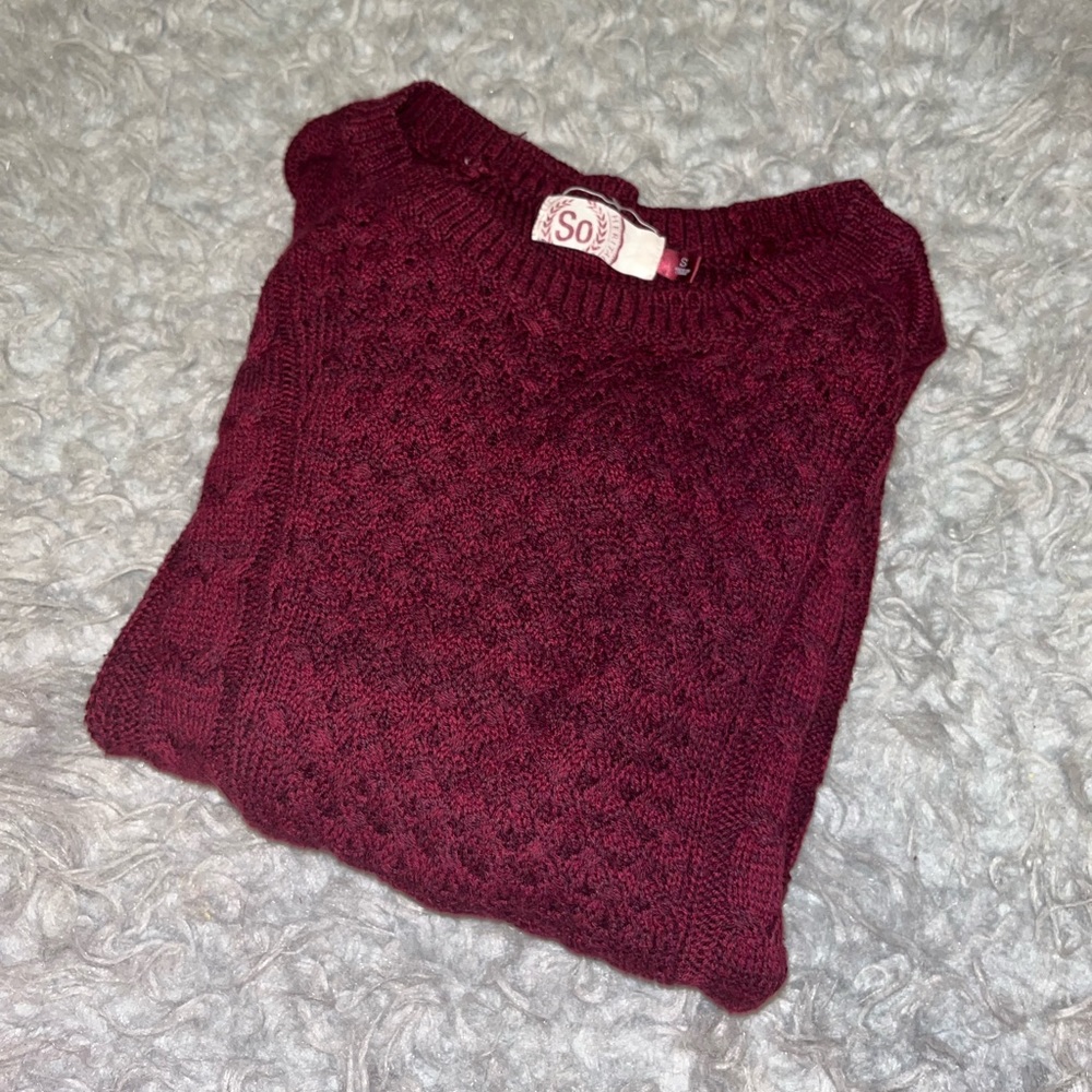 SO Maroon Sweater